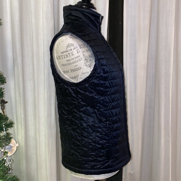 Westbound lightweight black sleeveless vest mock collar zip up 2 pockets small - Picture 3 of 10